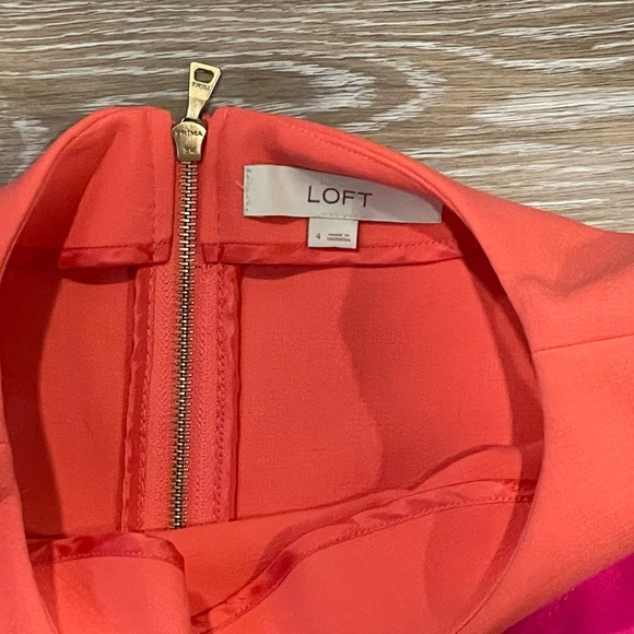 GUC LOFT Colorblock Cocktail Dress - Picture 3 of 4